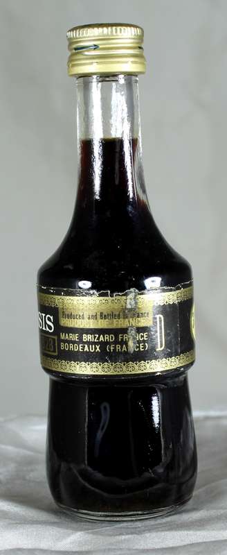 Mini liquor bottle - Creme de Cassis (50ml)
