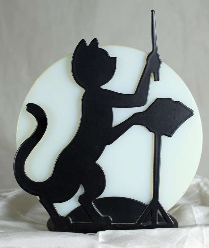 Matte Black Cat - Conductor - Tealight