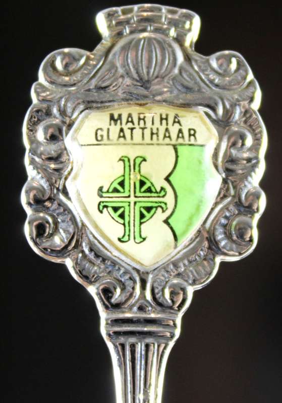Souvenir sugar spoon - Martha Glatthaar