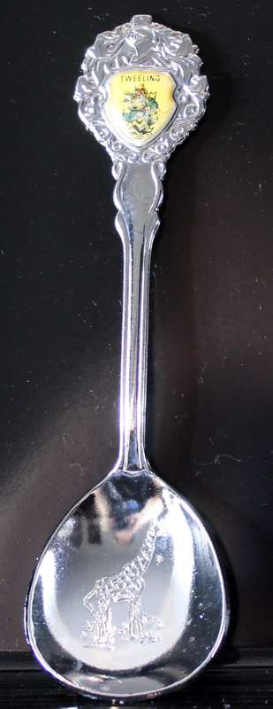 Souvenir sugar spoon - Tweeling - Giraffe