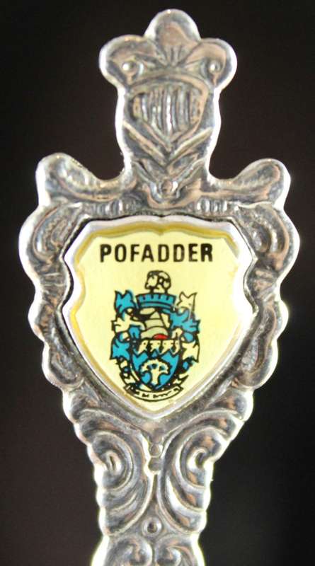 Souvenir sugar spoon - Pofadder