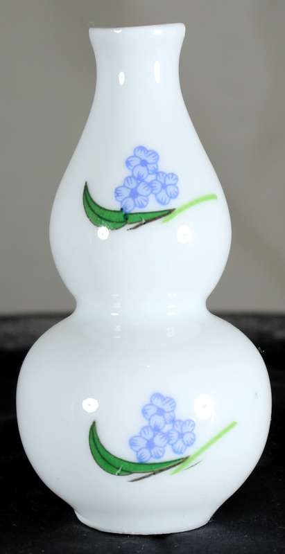 Small Chinese glass bud vase
