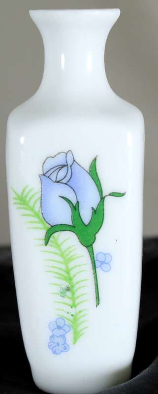 Small Chinese glass bud vase