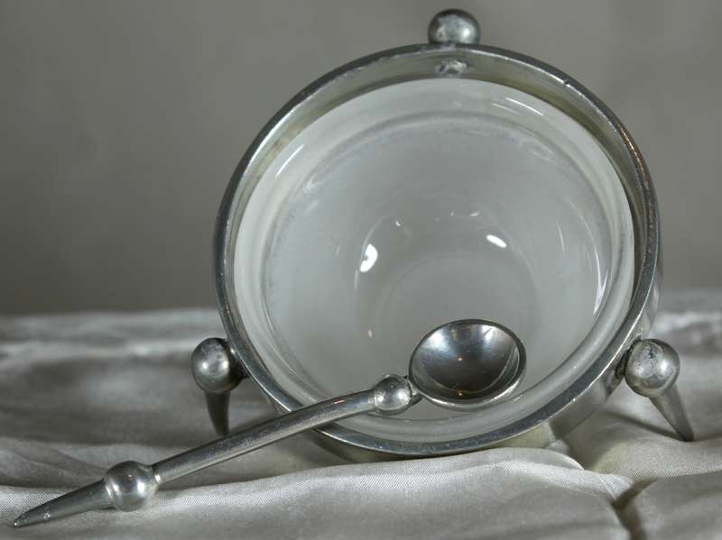 Silver plated and glass salts