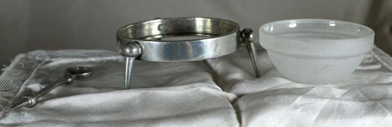 Silver plated and glass salts
