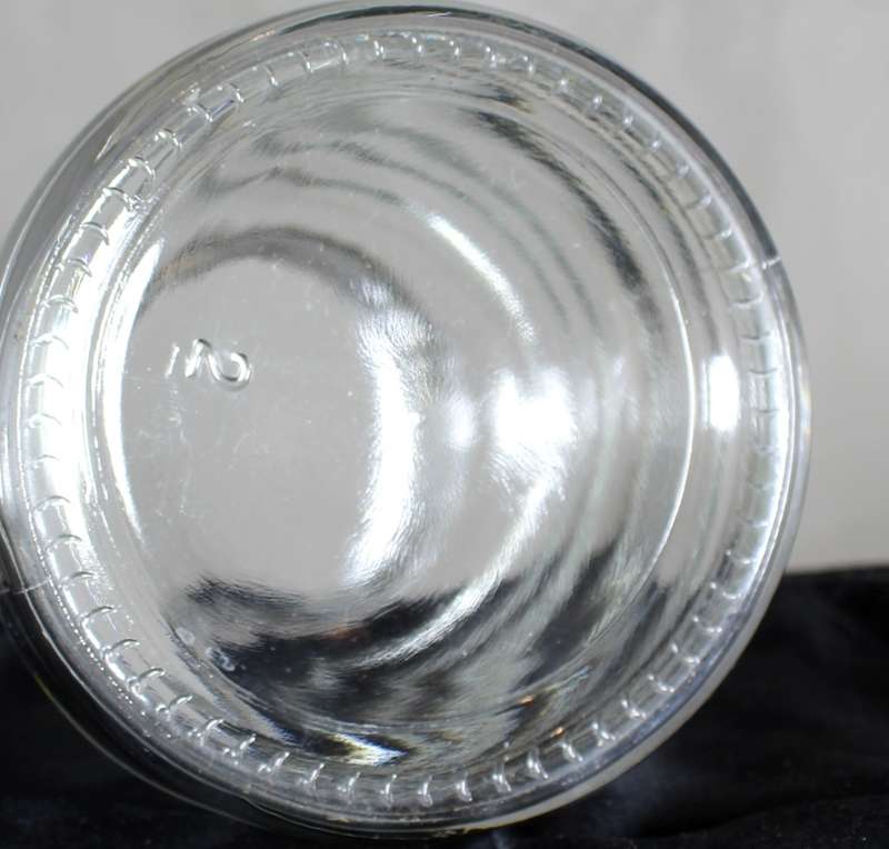 Glass honey pot