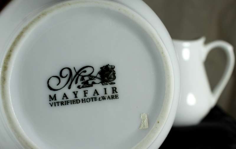 Mayfair milk jug & sugar bowl