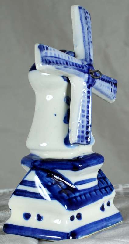 Blue & white windmill