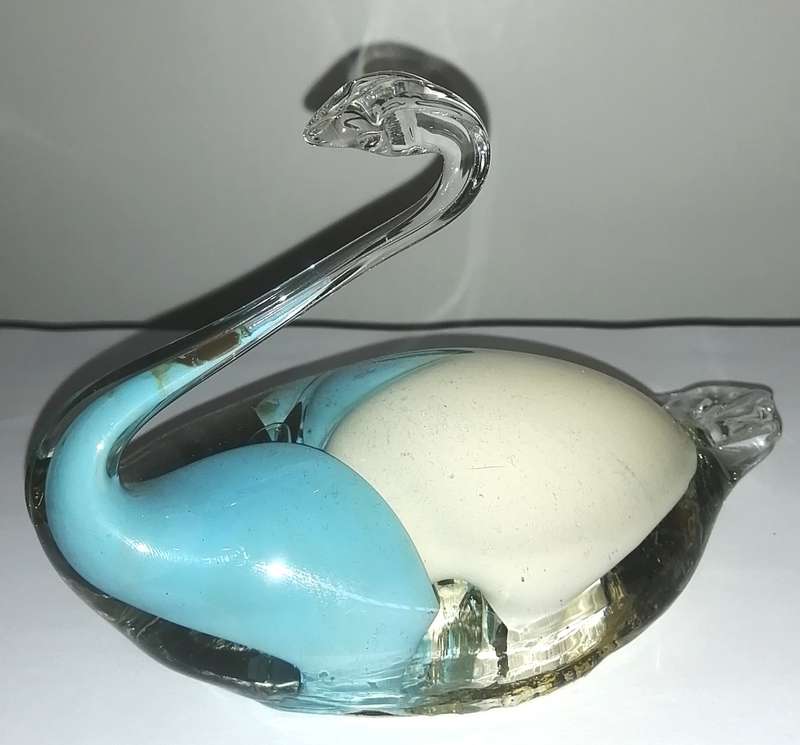 Murano style swan