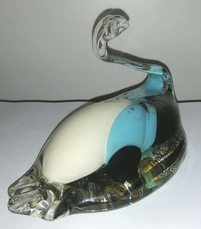 Murano style swan