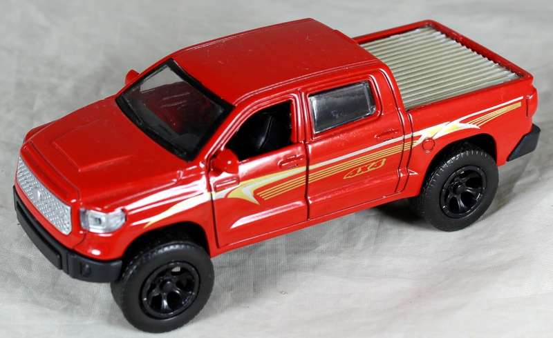 Red pick-up truck