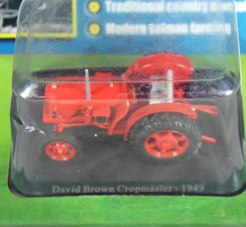 Collectible tractor & info sheet - David Brown Cropmaster
