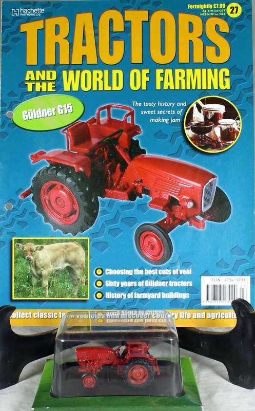 Collectible tractor & info sheet - Guldner G15