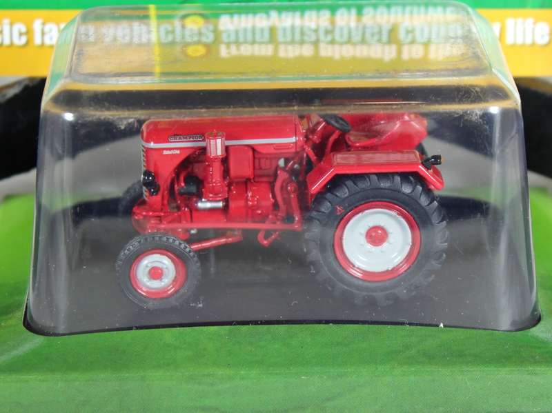 Collectible tractor & info sheet - Champion Elan