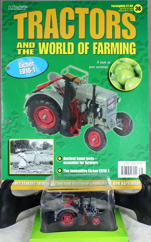 Collectible tractor & info sheet - Eicher ED16-1