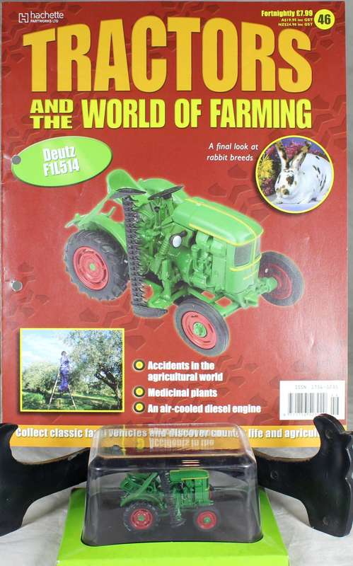 Collectible tractor & info sheet - Deutz F1L514