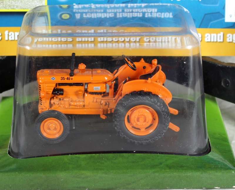 Collectible tractor & info sheet - OM35-40R