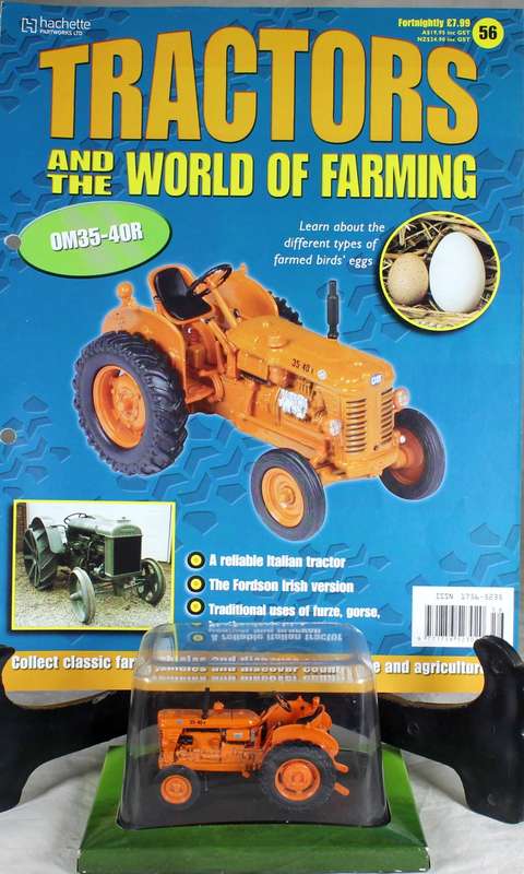 Collectible tractor & info sheet - OM35-40R