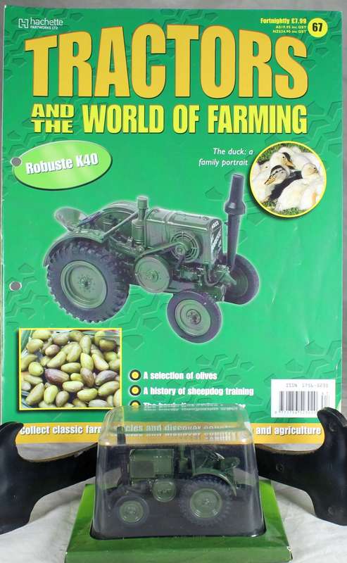 Collectible tractor & info sheet - Robuste K40