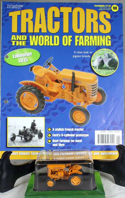 Collectible tractor & info sheet - Labourier LD15