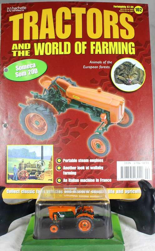 Collectible tractor & info sheet - Someca Som 20D