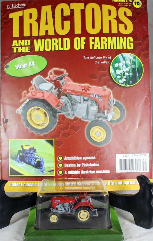 Collectible tractor & info sheet - Steyr 84