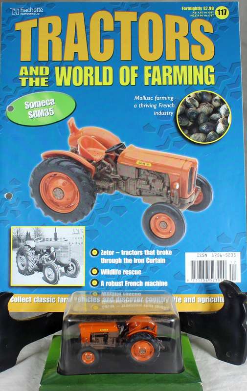Collectible tractor & info sheet - Someca SOM35