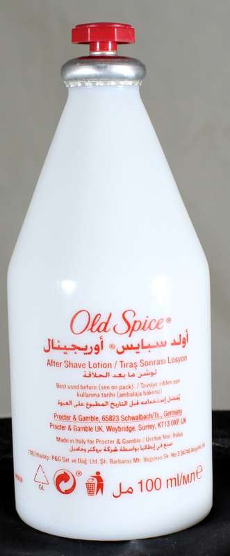 Glass Bottle - Old Spice (undated) (100ML)