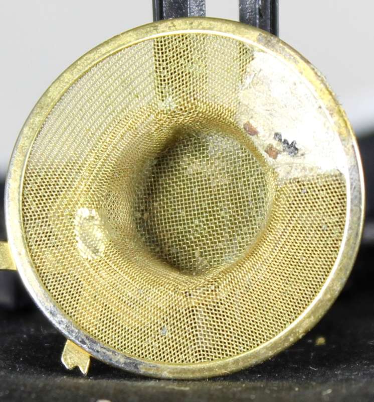 Miniature brass brimmed hat