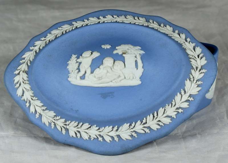 Blue Wedgwood - Jasper Ware - Lidded Trinket Box