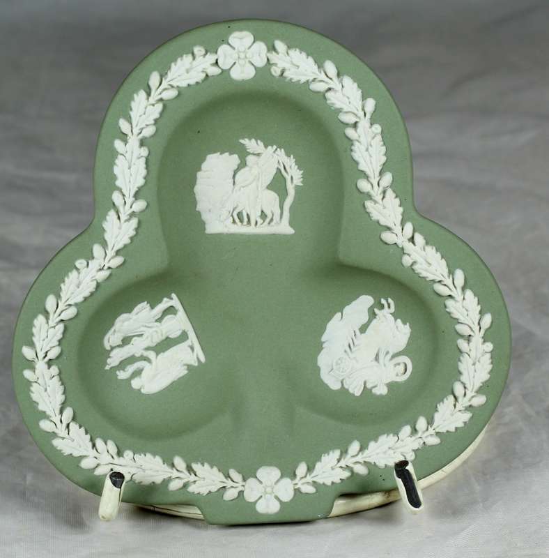 Green Wedgwood - Jasper Ware - Pegasus Shaped Ashtray