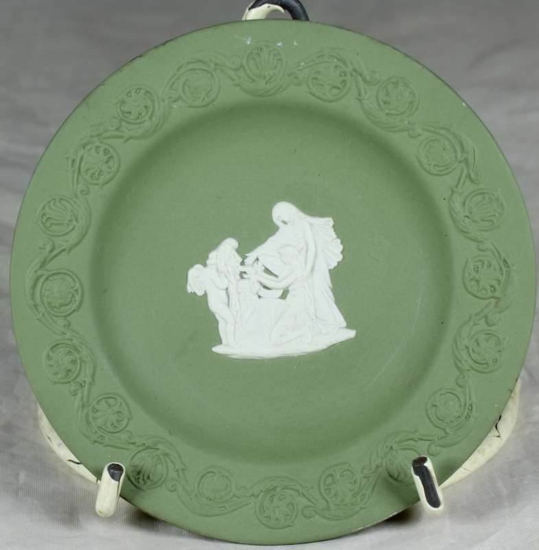 Green Wedgwood - Jasper Ware - display plate