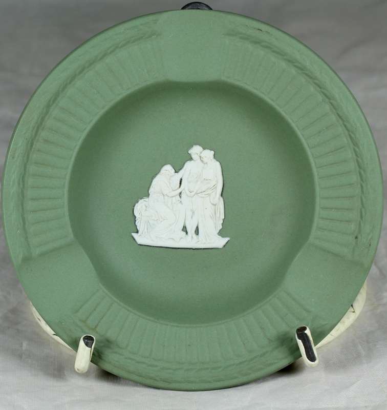 Green Wedgwood - Jasper Ware - ashtray