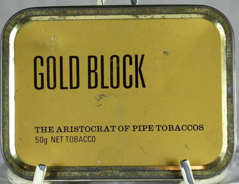 Gold Block Tobacco Tin