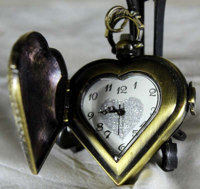 Heart Shaped Locket Watch - Bid Now!
