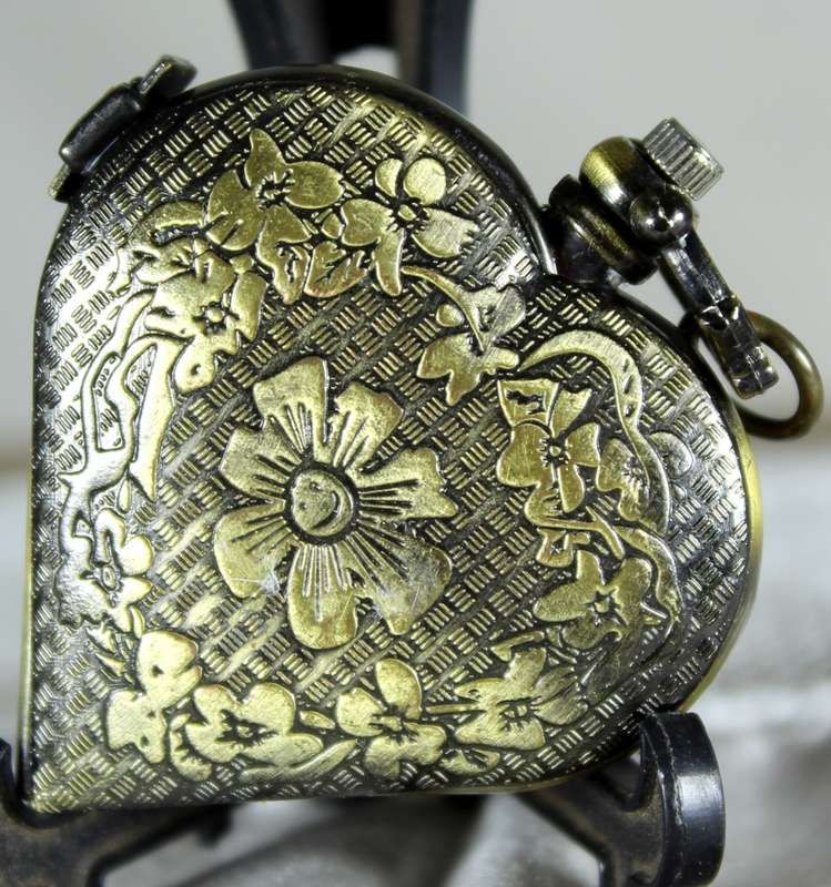 Heart Shaped Locket Watch - Bid Now!