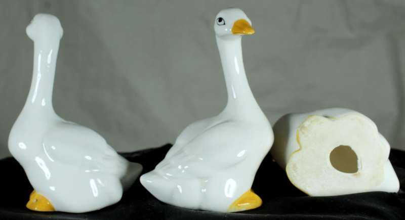 Set of Three Porcelain Ducks