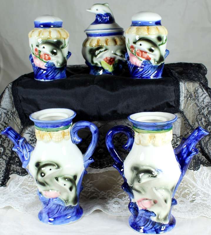 Condiment Set - Dolphins