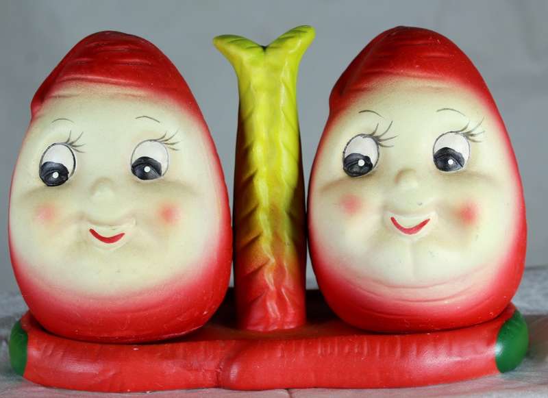 Character salt & pepper set - funny face
