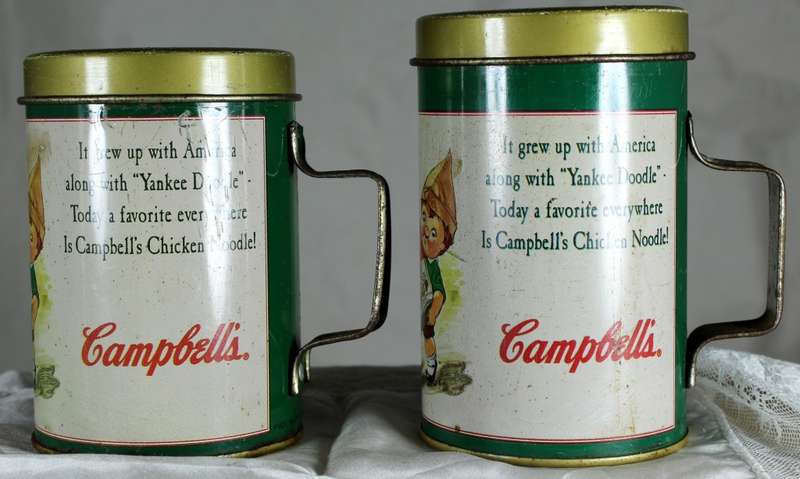 Character  Salt & Pepper Set - Campbells Vintage tin