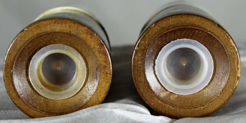 Character  Salt & Pepper Set - Wood & Porcelain with Roses
