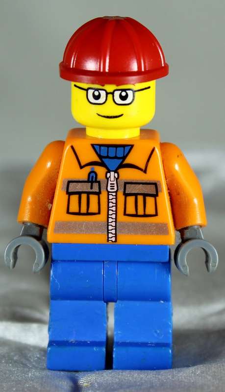 Lego mini figurine - Construction worker (CTY0110)