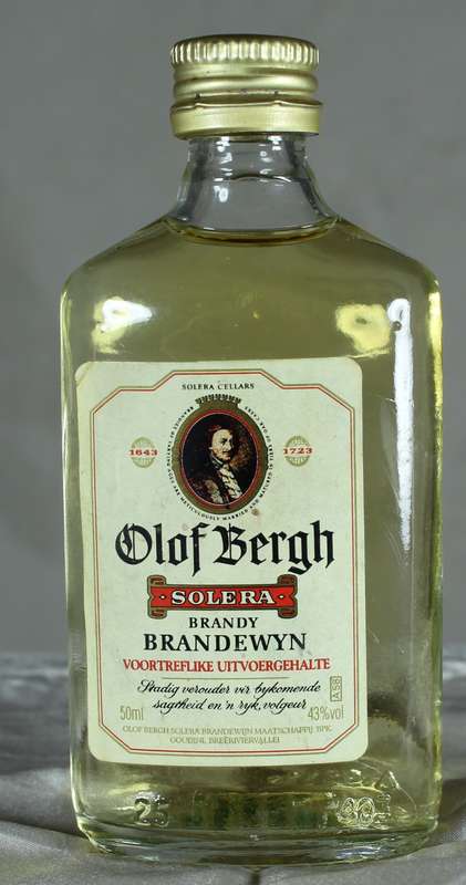 Mini Liquor Bottle - Olof Bergh Brandy (50ml) - BID NOW!!!