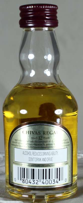 Mini Liquor Bottle - Chivas Regal Whiskey (50ml) - BID NOW!!!