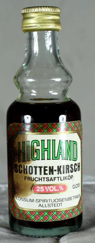 Mini Liquor Bottle - Highland Schotten - Kirsch (50ml)