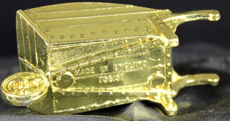 Miniature Brass Wheelbarrow