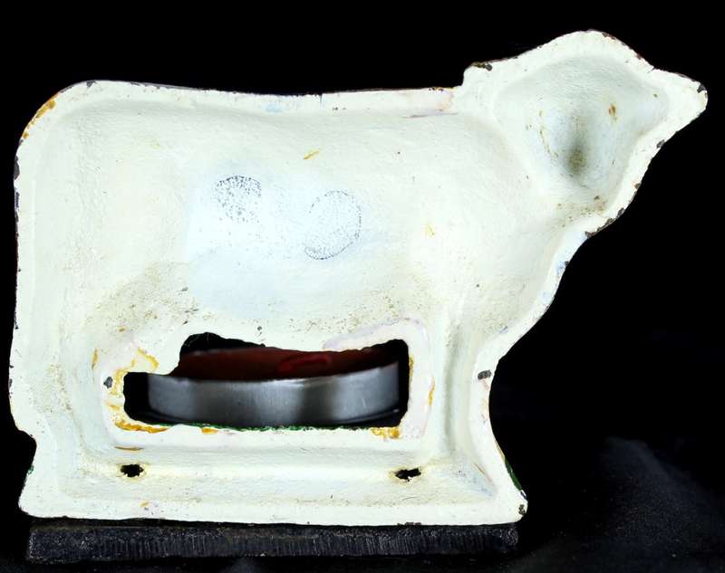 Vintage Cast Iron Cow Candle Holder