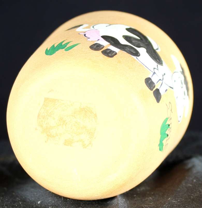 Small Sable Cow Candle Holder