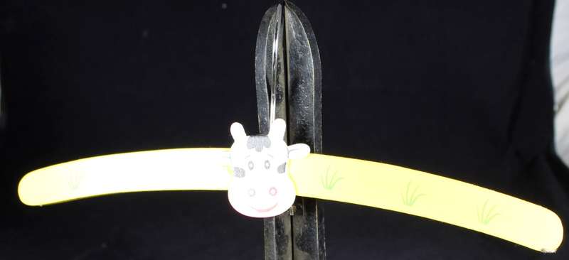 Small Cow Themed Clothes Hanger