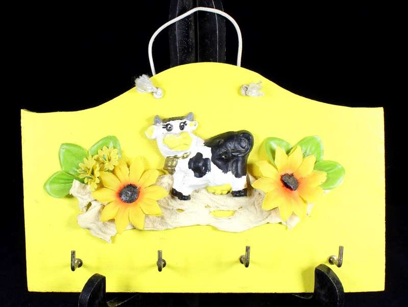 Cow Themed Key Rack